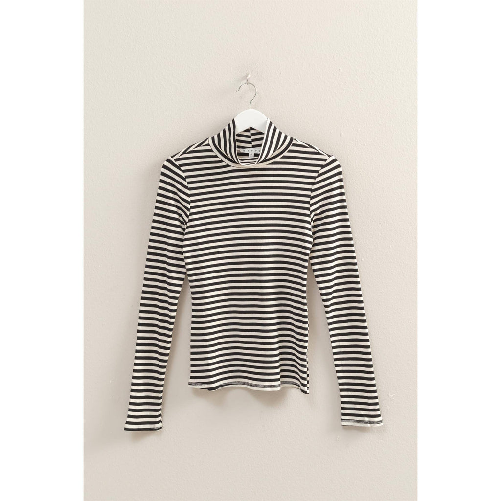 striped turtleneck