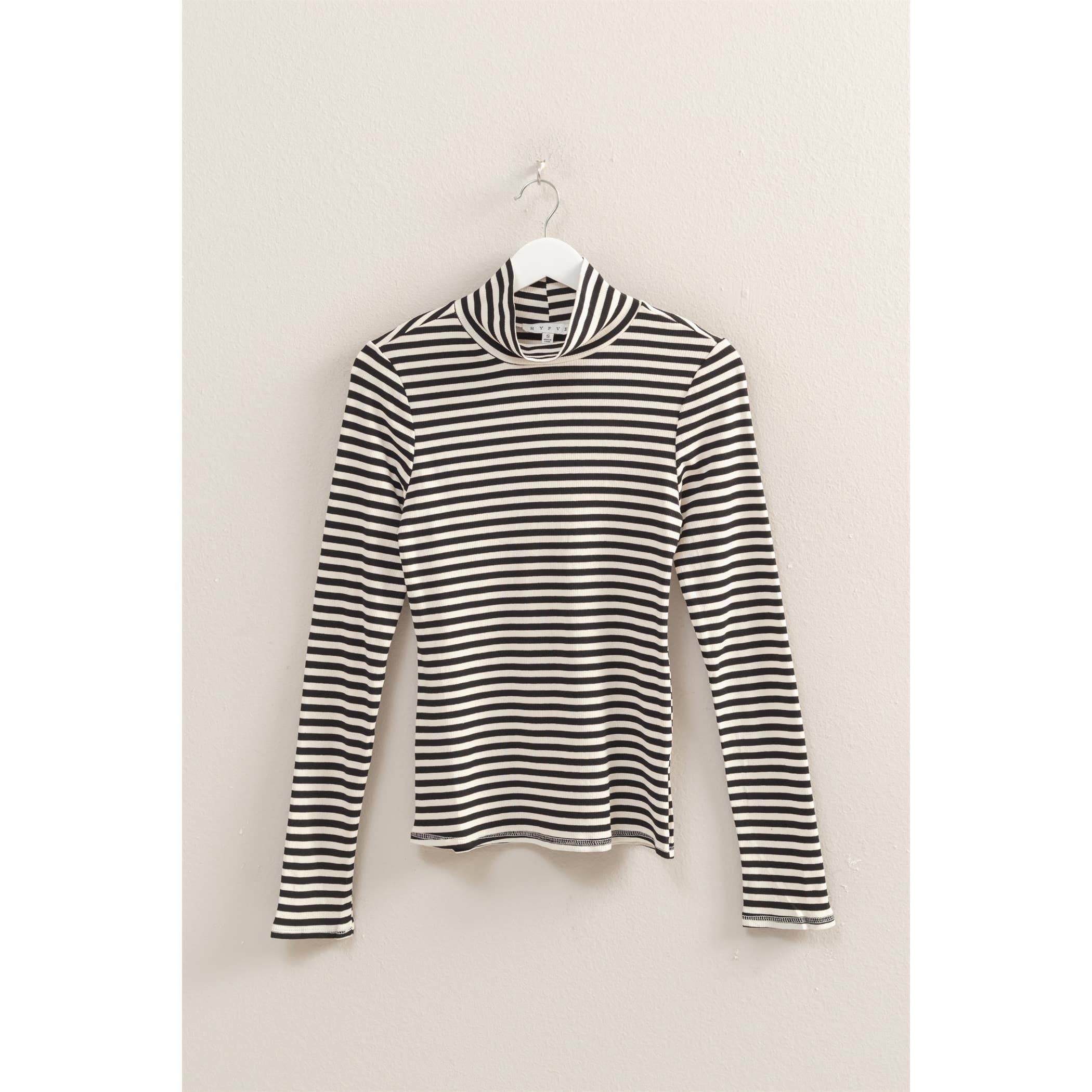 striped turtleneck