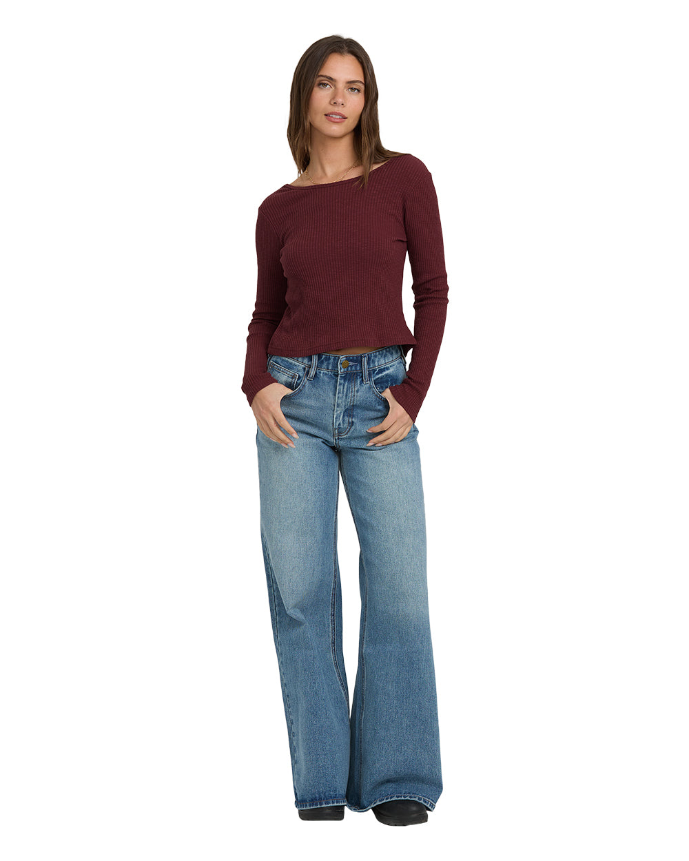 fever twist knit top